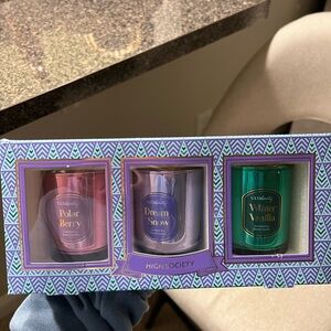 New in box! Ulta beauty High Society 3 piece candle gift set